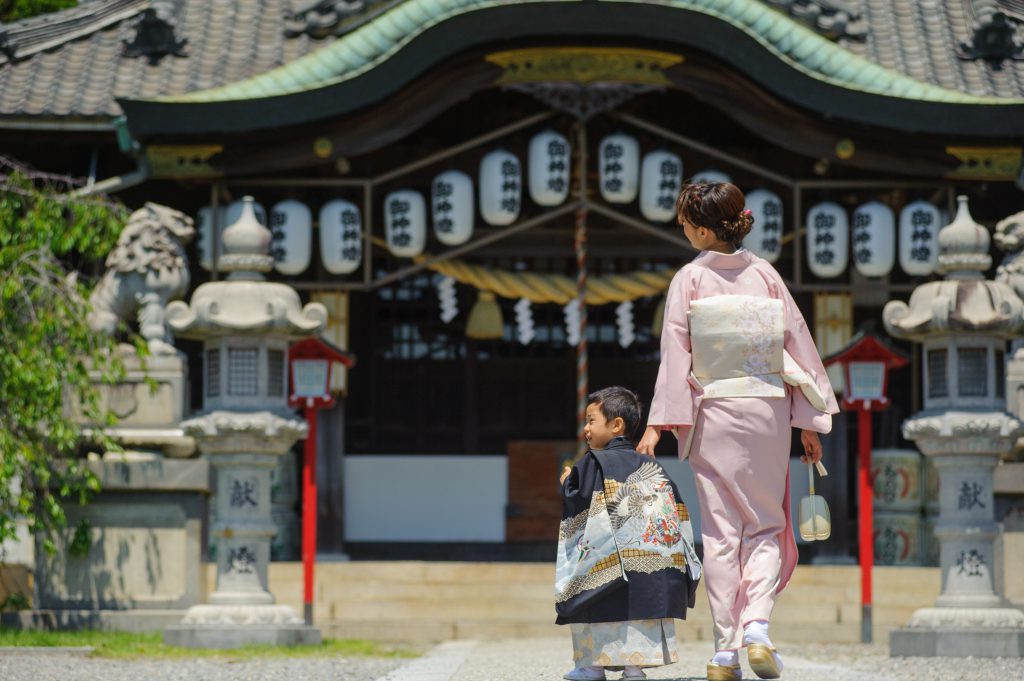 愛知県半田市七五三お参りロケ撮影