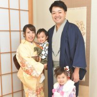 愛知県半田市七五三前撮り家族写真