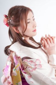 ハーフアップスタイルの振袖ヘアスタイル