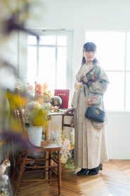 袴とブーツのコーディネート例洋風ミックス