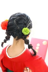 卒業式袴に似合う髪型ヘアカタログミディアムヘア