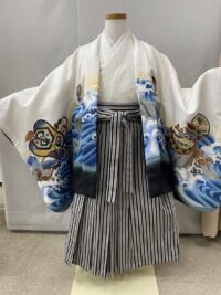 七五三　白黒縞