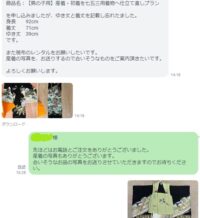 七五三産着 被布のみレンタルの相談実際のLINE
