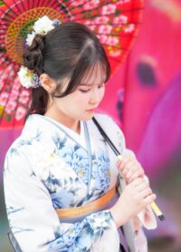 卒業式袴での前撮り写真