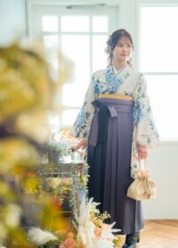 卒業式袴での前撮り写真